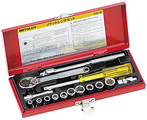 Amazon.co.jp: Mito Koki S216 Socket Wrench Set, 1/4 Inch, Standard